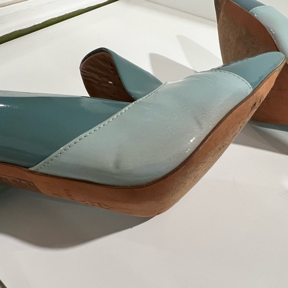 Kurt Geiger London Bond Blue Leather Courts Heels  37 - Picture 9 of 16